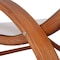 Deko Living Outdoor Cedar Wood Patio Lounge Daybed w/ White Textilene Fabric & Canopy COP20205WHT - alternate 6